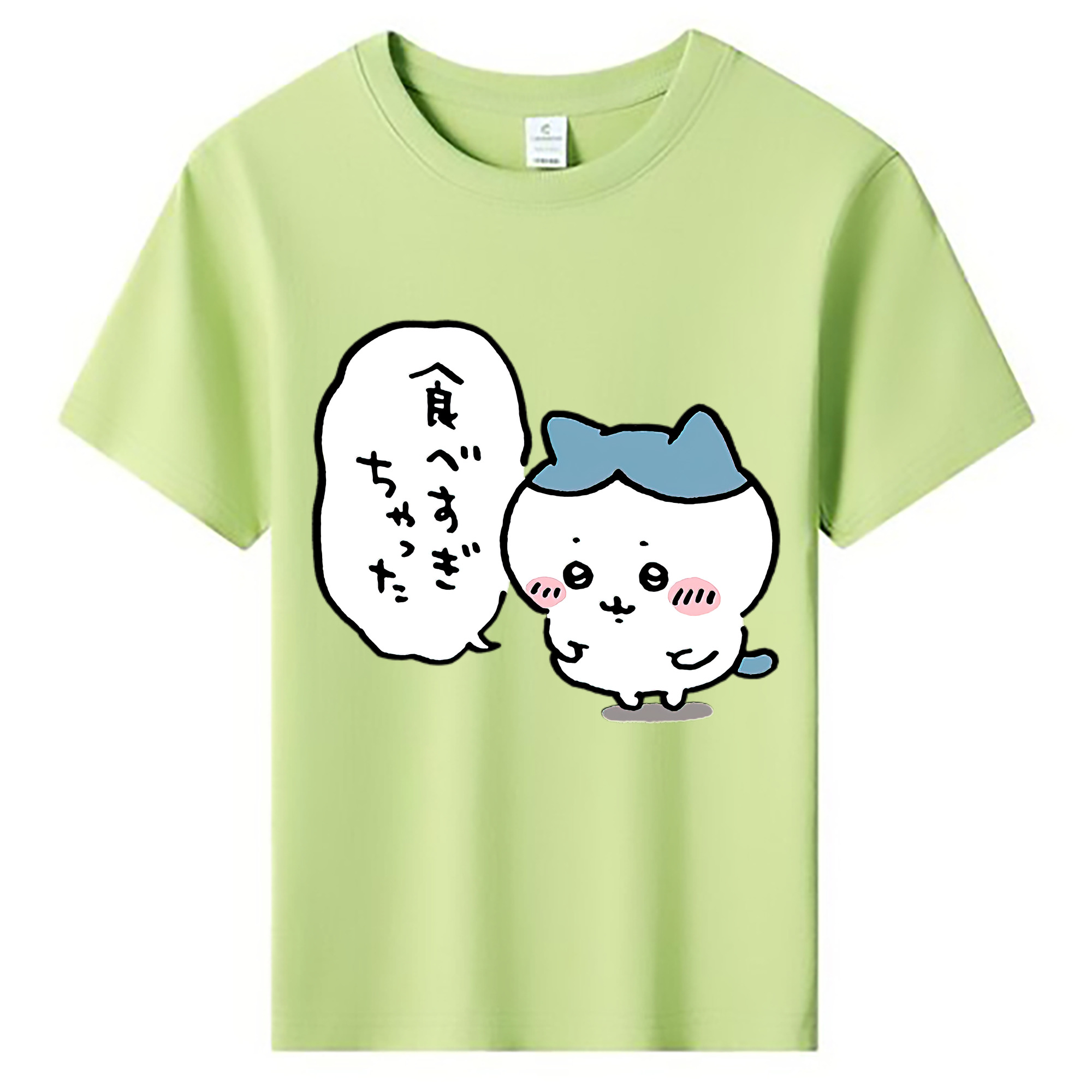 （画像用） ちいかわ ハチワレ Chii-kawa hachiware 綿100％キッズTシャツ（フロントプリント）